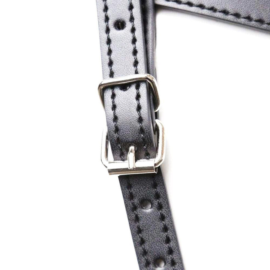 Leather Strap on Cock Ring Harness BDSM, gallery view 6