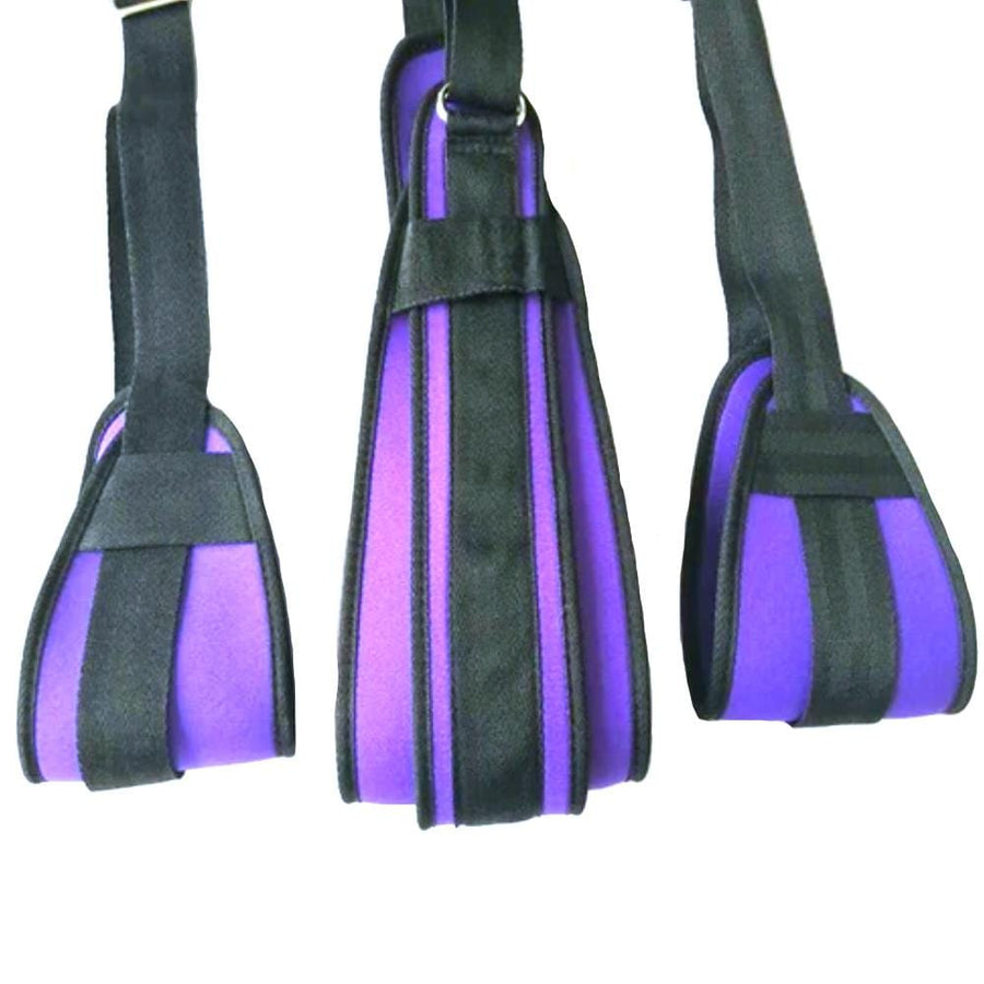 Purple Leg Spreader Sex Swing BDSM, gallery view 5