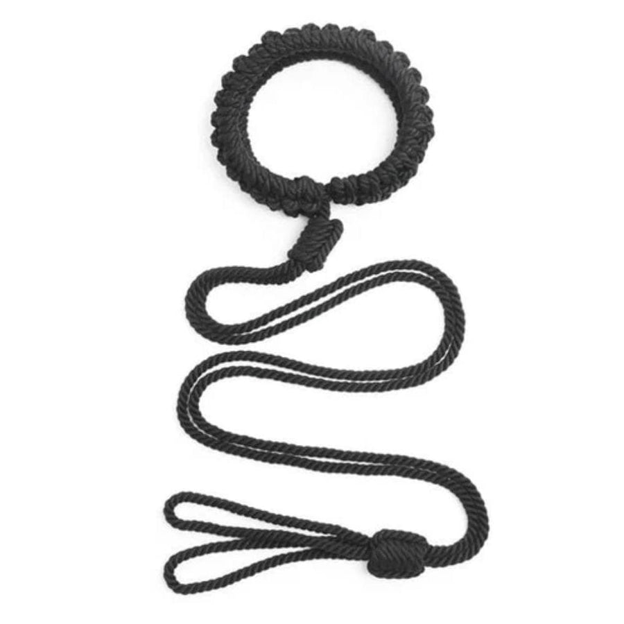 Natural Cotton Rope Bondage Collar, gallery view 2