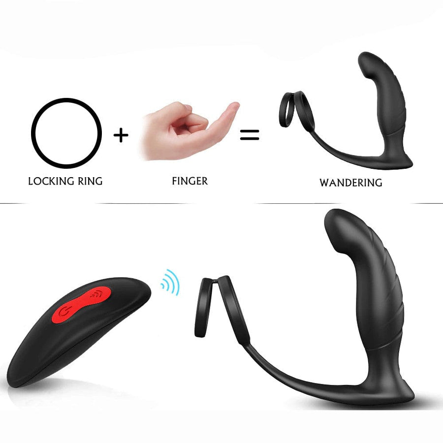 Prostate Massager With Cock Ring BDSM, gallery view 6