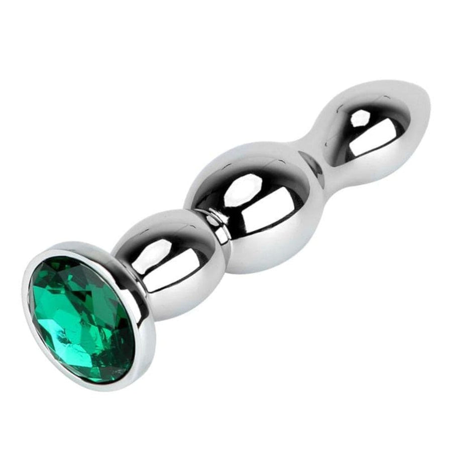 Stainless Tower Jeweled Butt Plug BDSM, gallery view 5