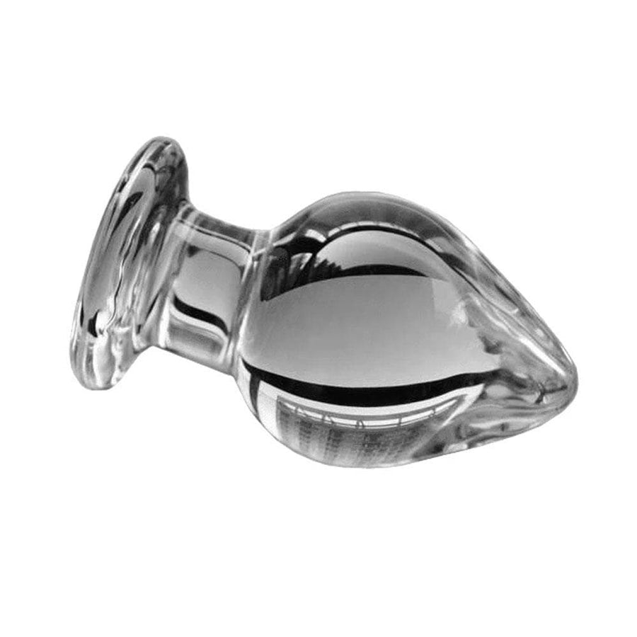 3 Sizes Large Transparent Glass Butt Plug, gallery view 9