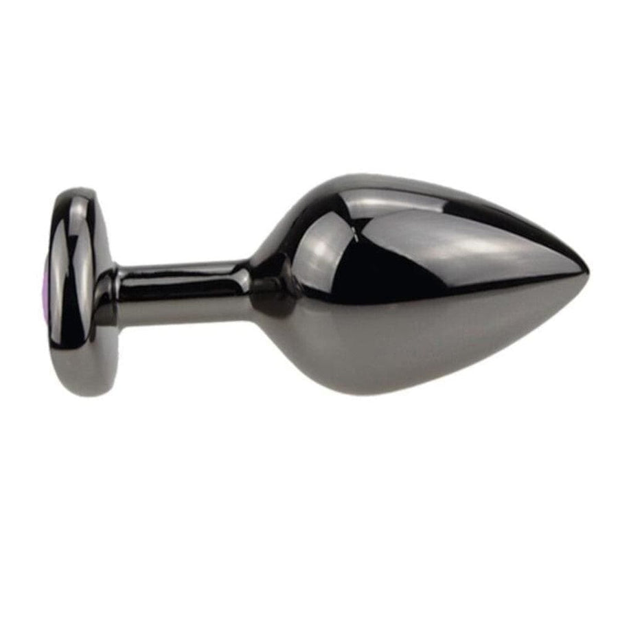 Purple Heart Metal Butt Plug Kit 3pcs BDSM, gallery view 6