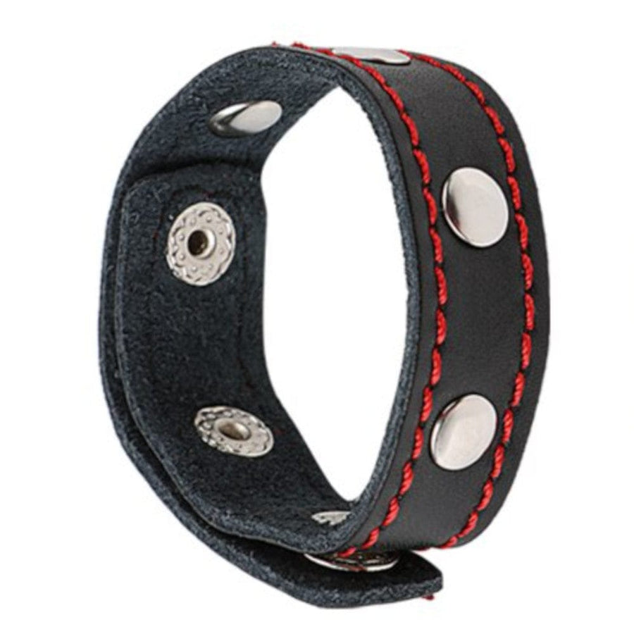 Adjustable Leather Cock Stud Ring BDSM product view