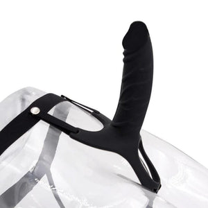 Colored Hollow Dildo With Strap On Harness 6 Inch