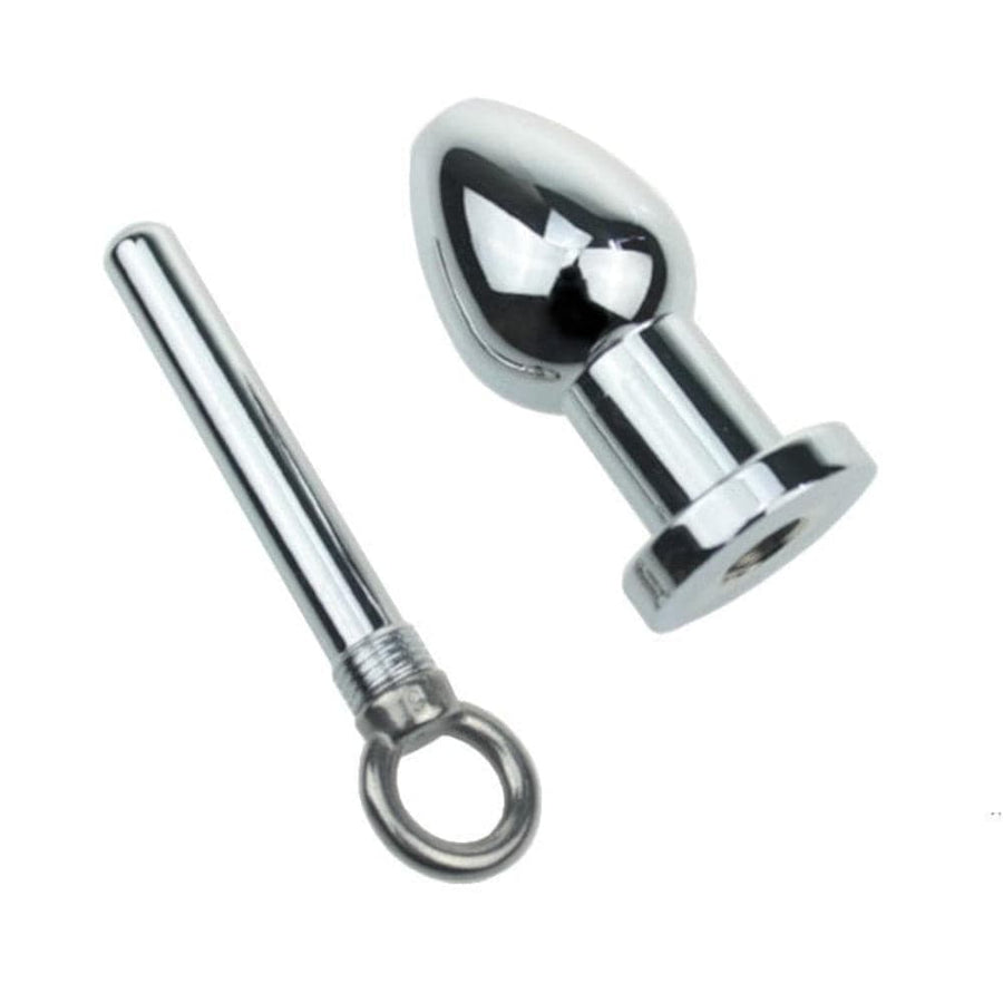 Hollow Inner Tube Metal Butt Plug 4.45 Inches Long, gallery view 13