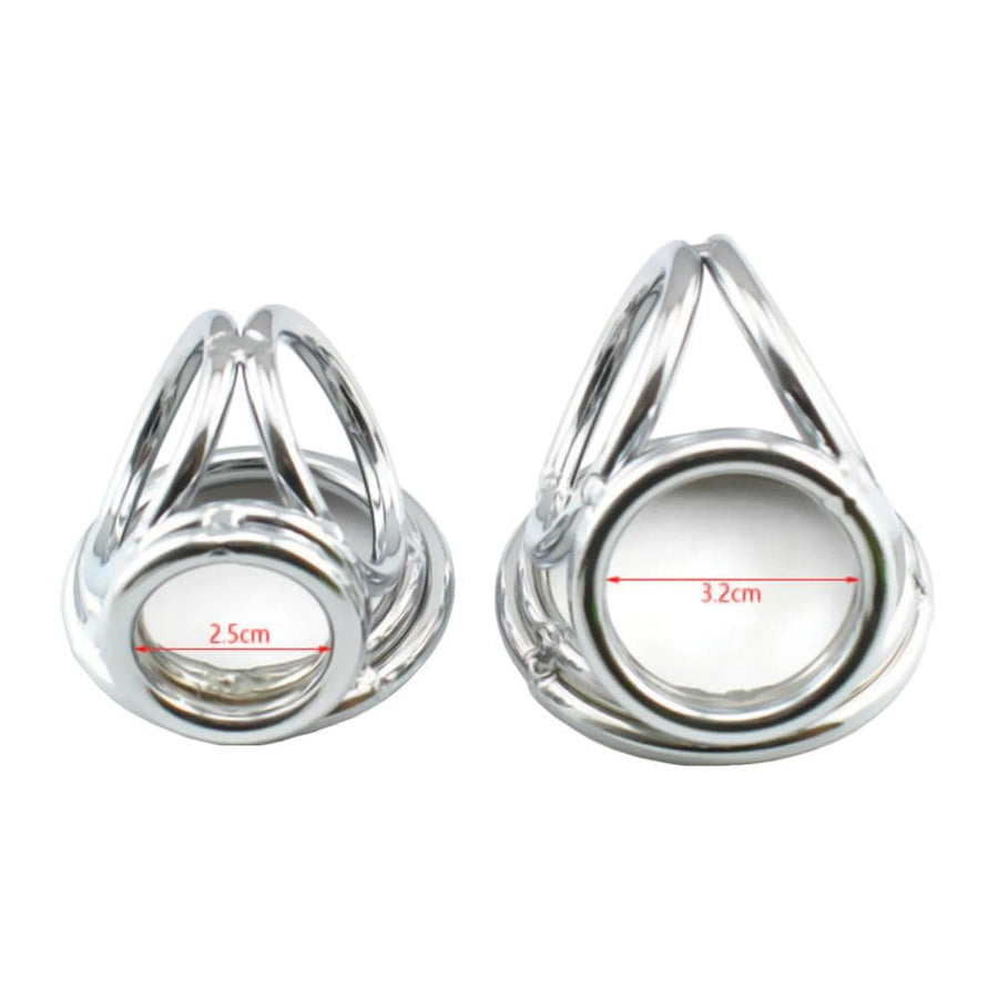 Bondage Stretcher Metal Cock and Ball Ring BDSM, gallery view 6