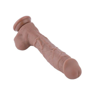 Flexibler, realistischer 10-Zoll-Dildo mit Saugnapf für BDSM