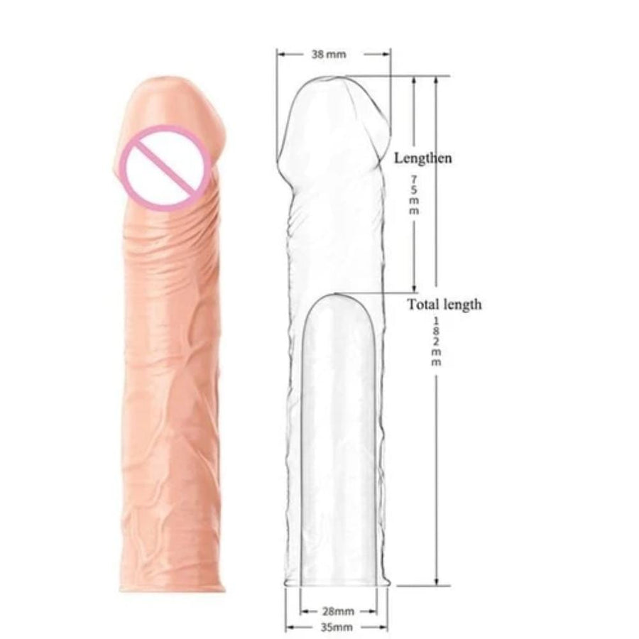 Super Elastic Lifelike Cock Extensions BDSM, gallery view 4
