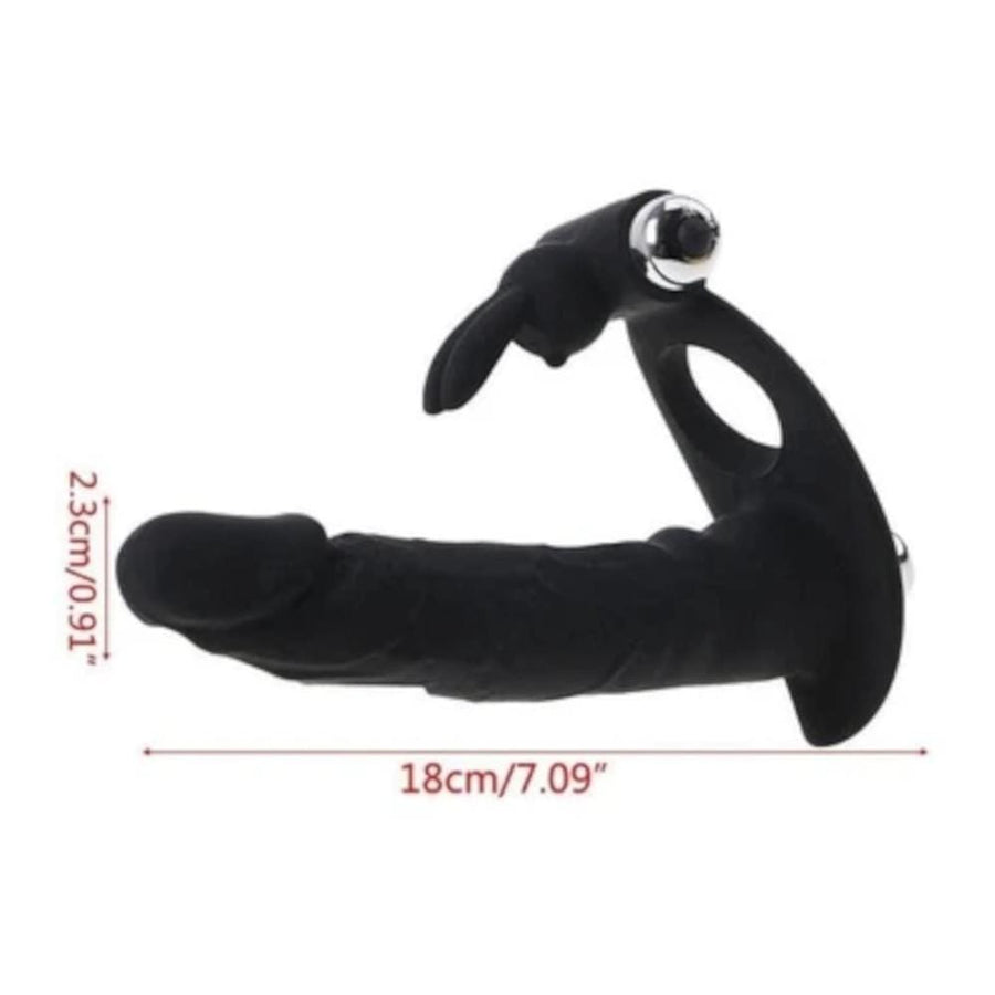 Double Stuffing Cock Ring Dildo BDSM, gallery view 5