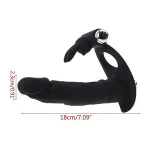 Double Stuffing Cock Ring Dildo BDSM
