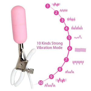BDSM Multi-frequency Vibrating Nipple Clamps