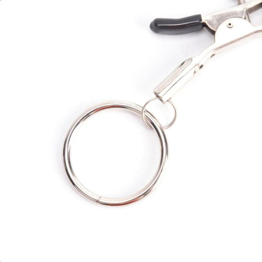 BDSM Flirting Rings Silver Nipple Clamps, gallery view 5