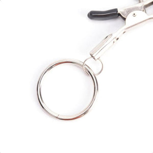 BDSM Flirting Rings Silver Nipple Clamps