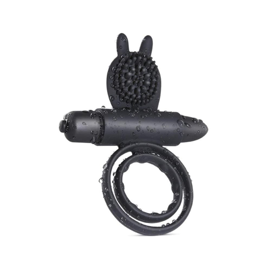 Clit-Friendly Vibrating Dual Cock Ring, gallery view 2