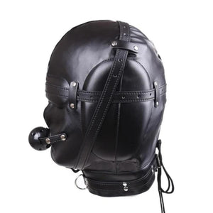 Leather Sensory Deprivation Mask BDSM