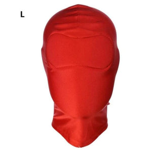 Dehnbare rote Spandex-Maske BDSM