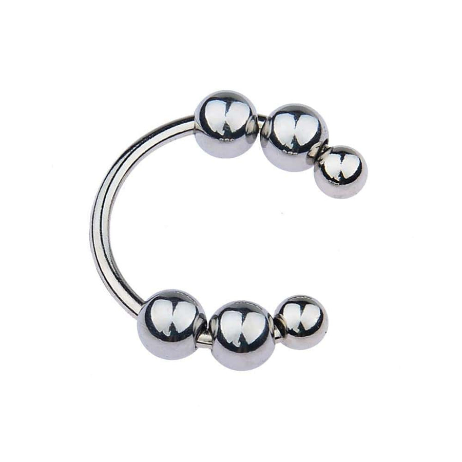 Beaded Stainless Glans Ring BDSM, gallery view 3