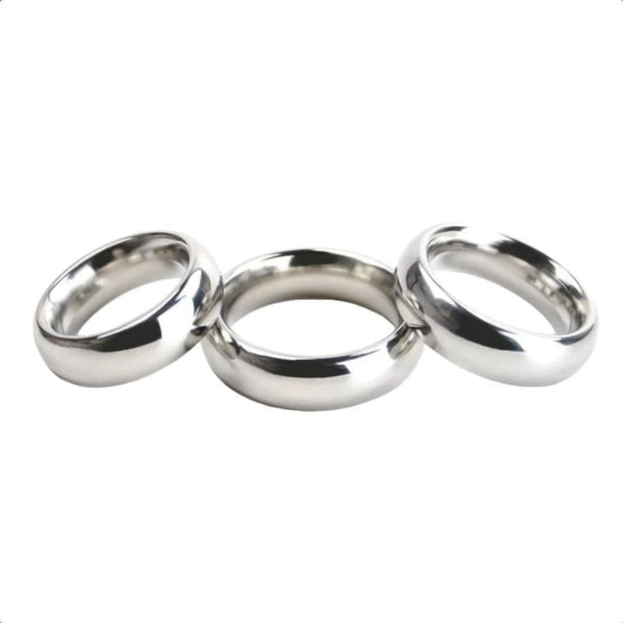 Ejaculation Enhancer Silver Cock Ring BDSM, gallery view 2