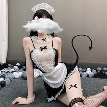 Load image into Gallery viewer, Femme Lingerie Fancy Maid Dress
