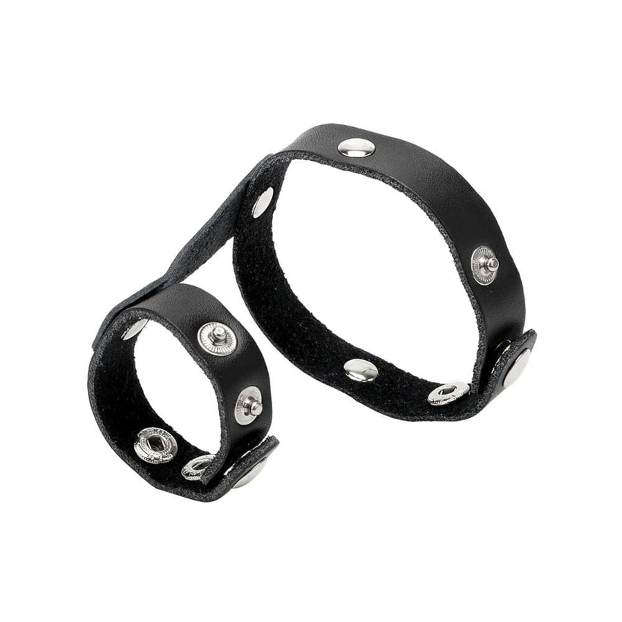 Elastic Studded Leather Cock Rings BDSM product view