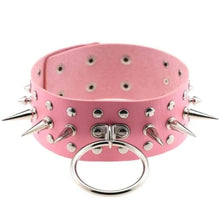 Load image into Gallery viewer, Spiked Bondage Submissive Collar
