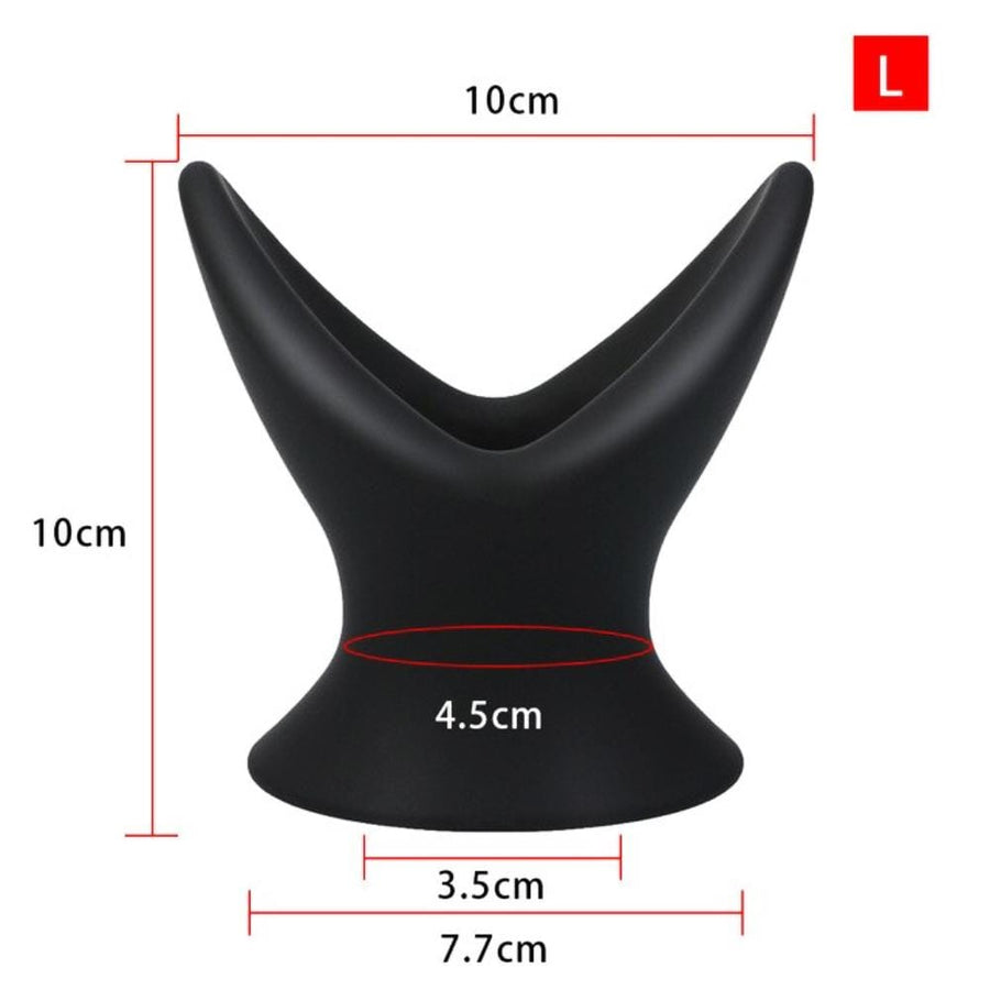 V-Shaped Silicone Hollow Butt Plug, gallery view 9