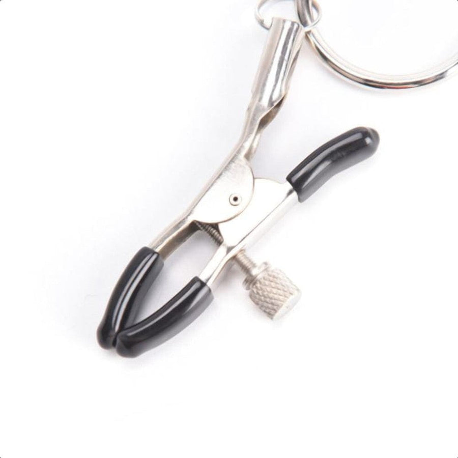 BDSM Flirting Rings Silver Nipple Clamps, gallery view 6