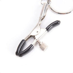 BDSM Flirting Rings Silver Nipple Clamps