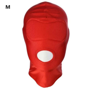 Dehnbare rote Spandex-Maske BDSM