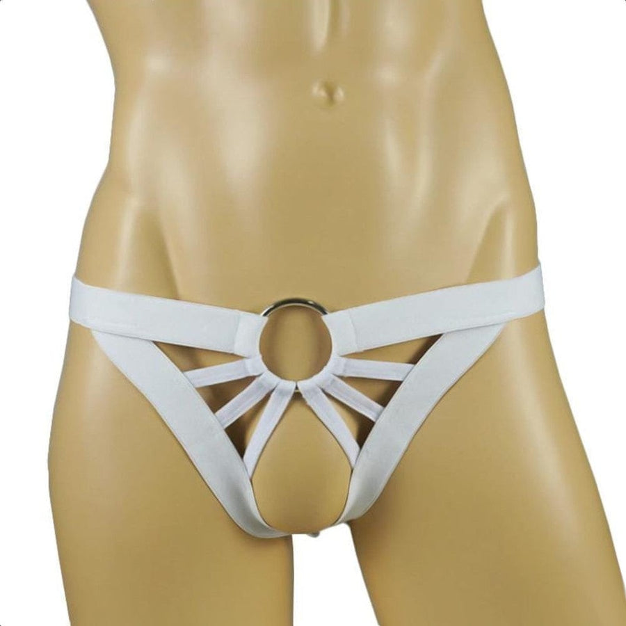 Crotchless Cock Ring Harness BDSM product view
