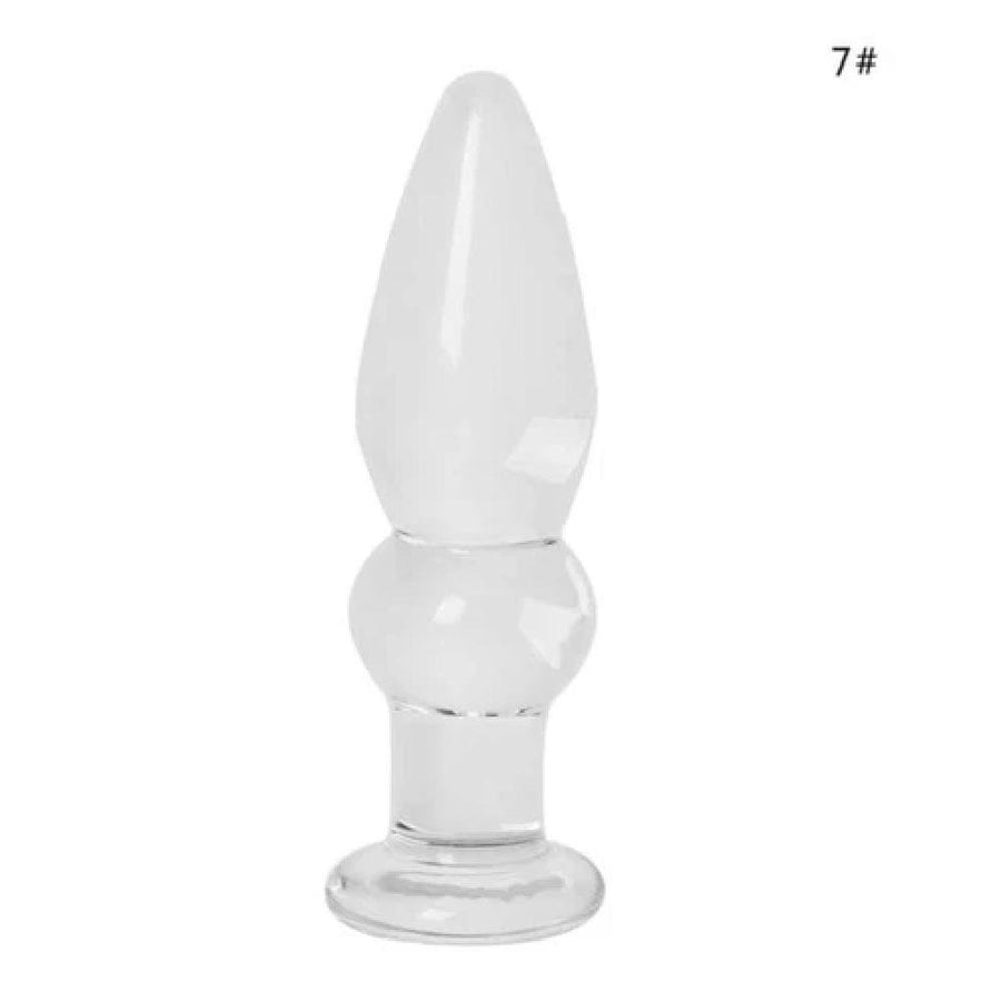 7 Styles Crystal Glass Stimulator Plug bdsm, gallery view 8
