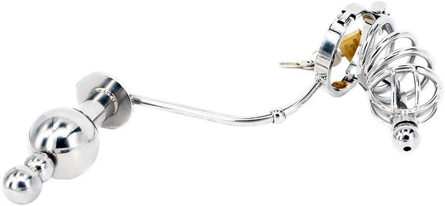 Chastity Butt Plug - Chastity Cage with Butt Plug, gallery view 6