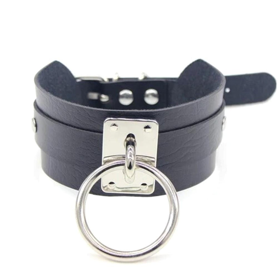 Total Domination Leather Slave Collar, gallery view 7