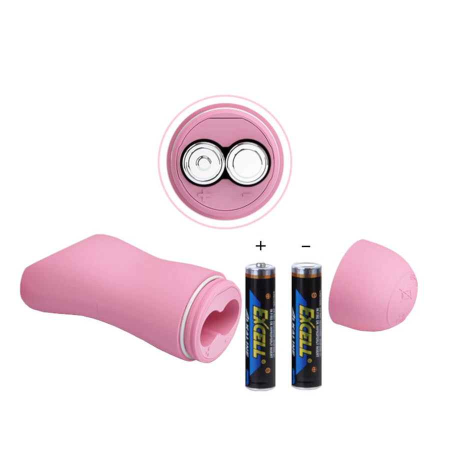BDSM Pink Vibrating Electro Nipple Clamps Set, gallery view 5
