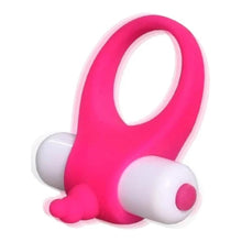 Charger l&#39;image dans la galerie, Anneau d&#39;amour vibrant pour chatouiller le clitoris rose
