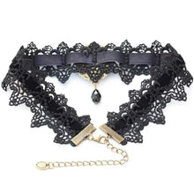 Load image into Gallery viewer, Rhinestone-Encrusted Sexy Lace Chokers
