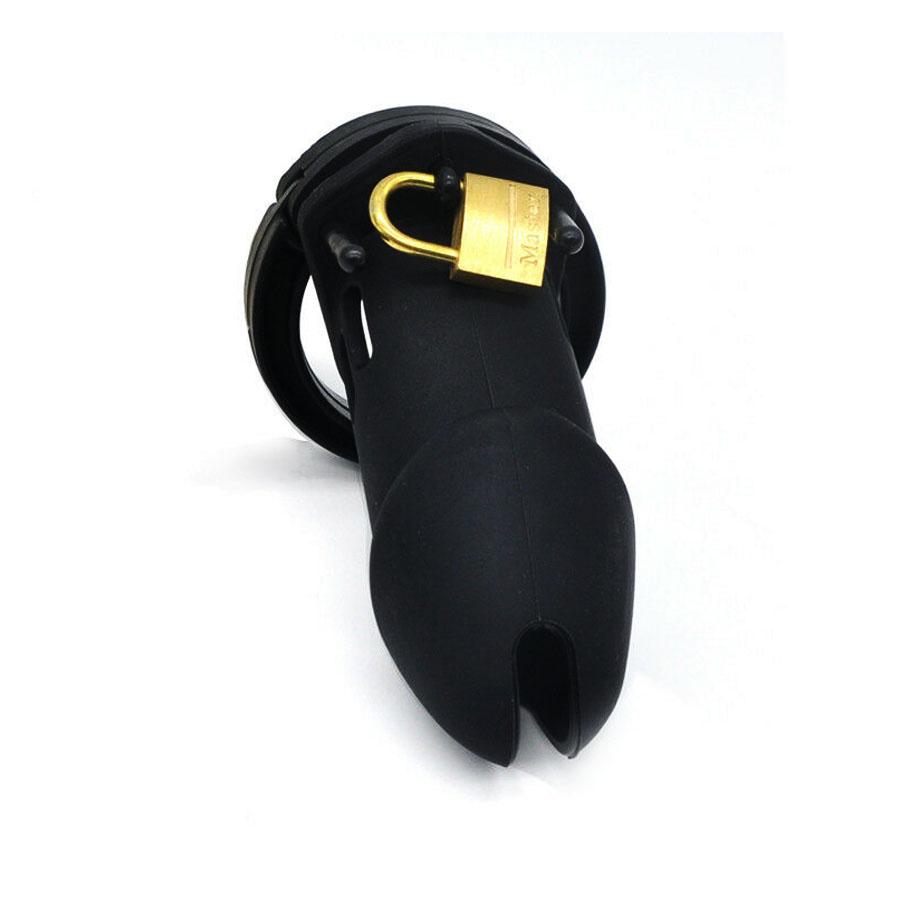 Silicone Cock Cage for beginners 3.15 inches and 3.74 inches long, gallery view 4