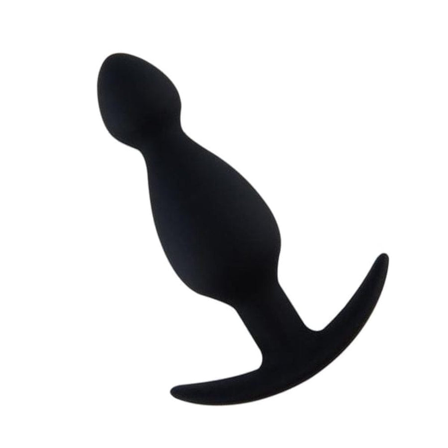 Black Silicone Beady Butt Plug BDSM product view