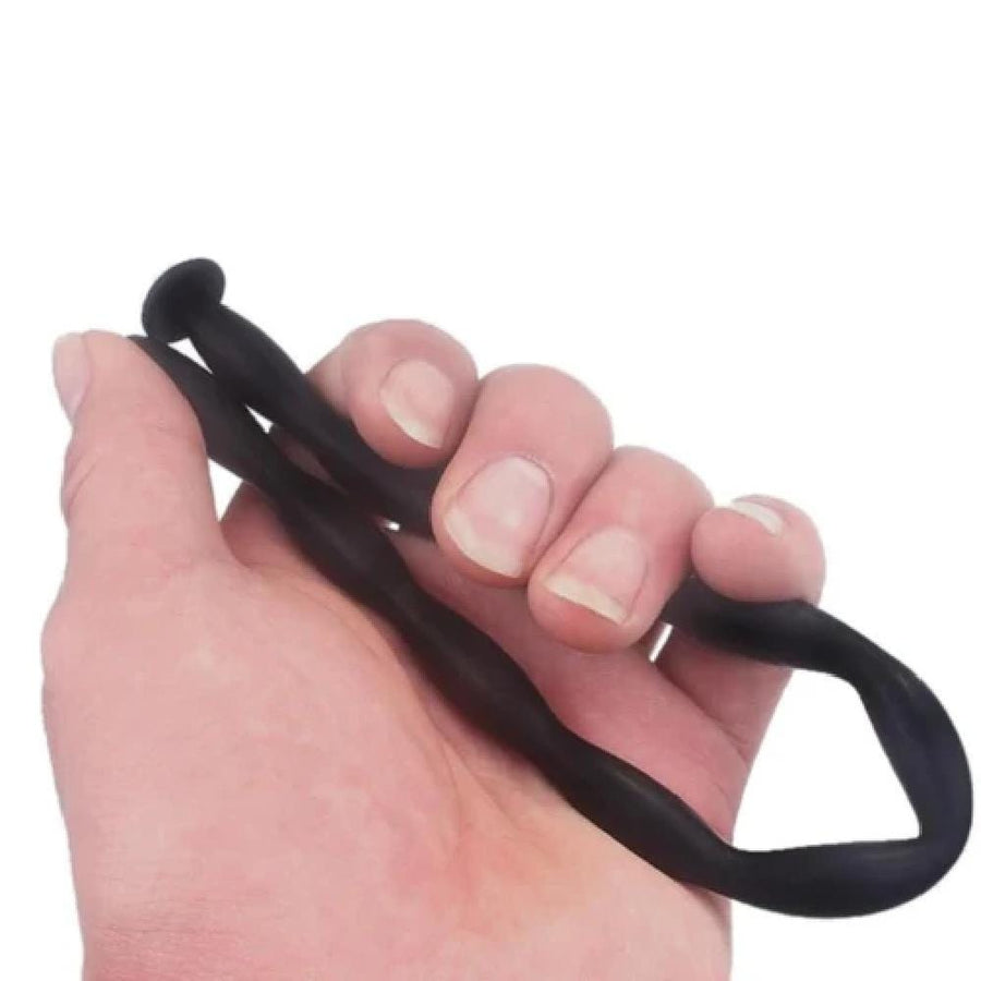 Long Black Silicone Urethral Sounds Set BDSM, gallery view 7