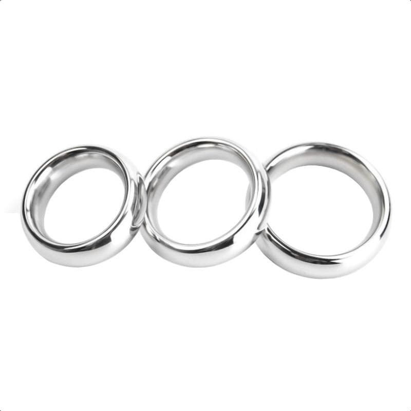 Ejaculation Enhancer Silver Cock Ring BDSM product view