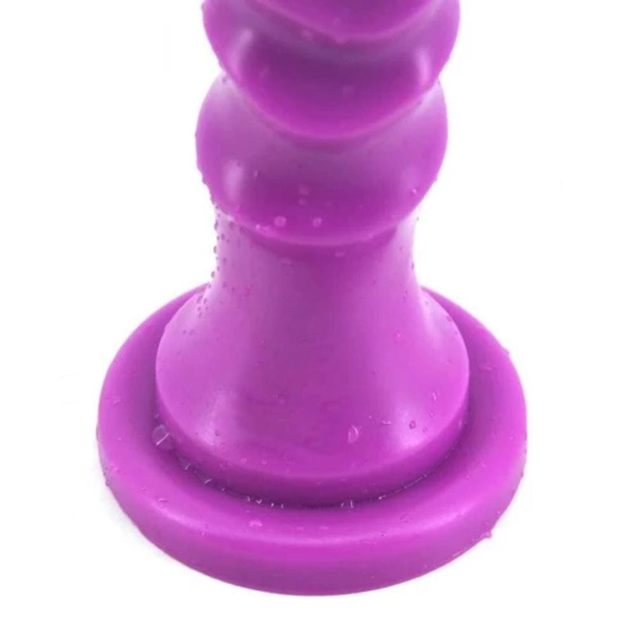 10 Inch Wavy Ridges Flexible Dildo, gallery view 8
