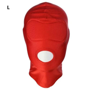 Dehnbare rote Spandex-Maske BDSM