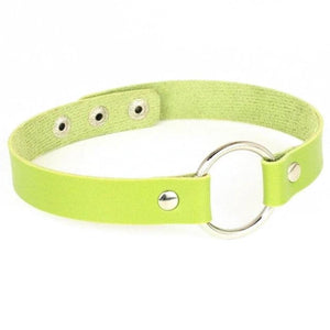 BDSM Colorful Synthetic Leather Choker