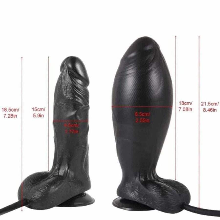 Rubberized Masturbation Inflatable Dildo BDSM, gallery view 3