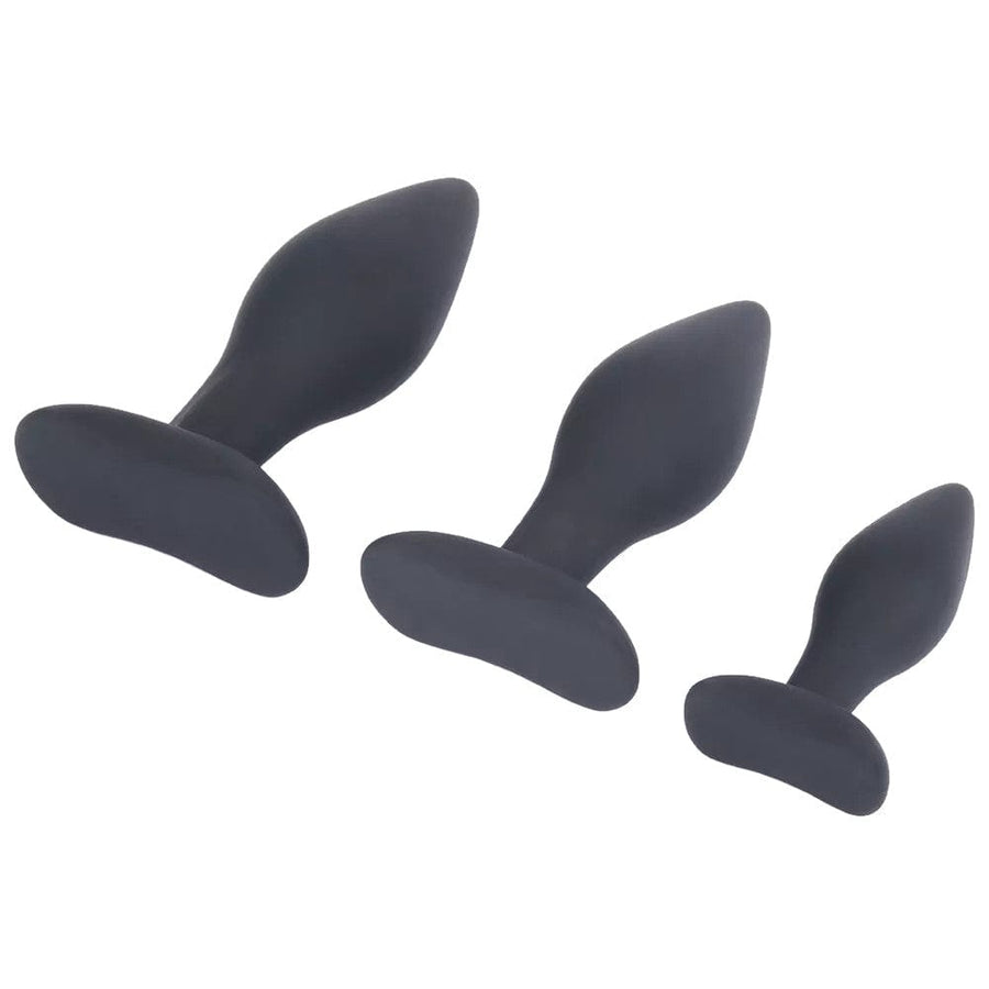 Black Silicone Butt Plug Training SeT, gallery view 2