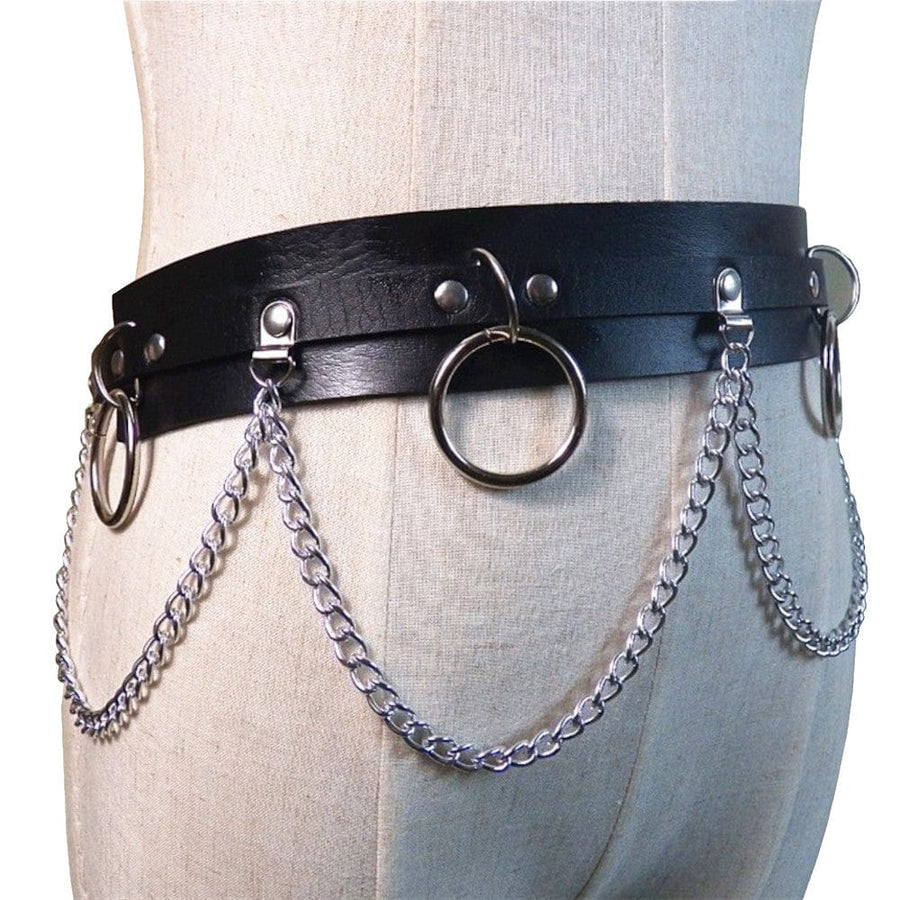 Leather and Chains BDSM Belt BDSM, gallery view 8