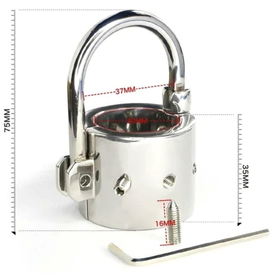 BDSM Stainless Ball Divider Torment Device, gallery view 8