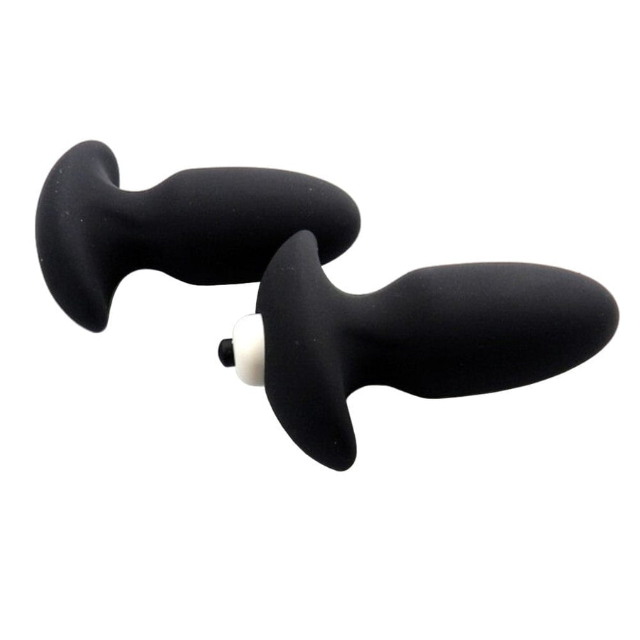 Hollow Silicone Vibrating Butt Plug 4.13 Inches Long, gallery view 8