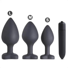 Load image into Gallery viewer, Silicone Anal Training Kit With Extra Vibrator 4pcs BDSM
